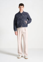 darel-speckled-knit-bomber-jacket-navy