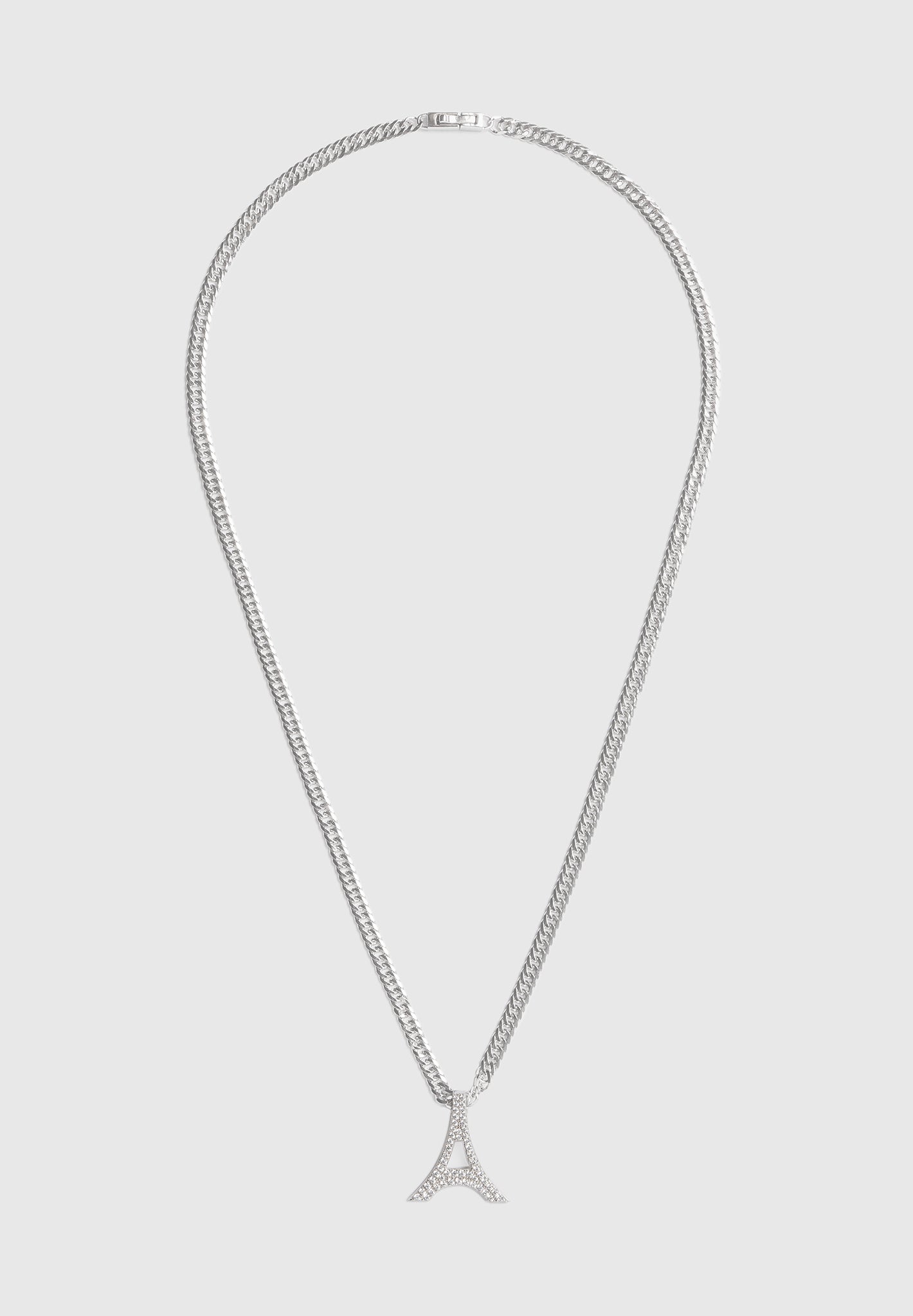 sterling-silver-iced-eiffel-pendant-necklace-silver 