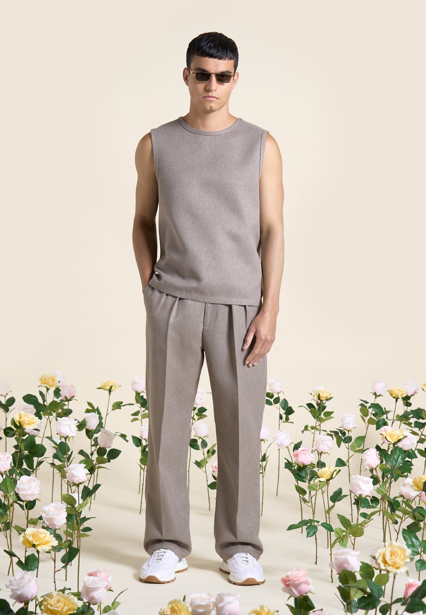 relaxed-fit-textured-pleated-tailored-trousers-taupe