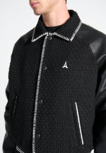 tweed-leather-varsity-jacket-black