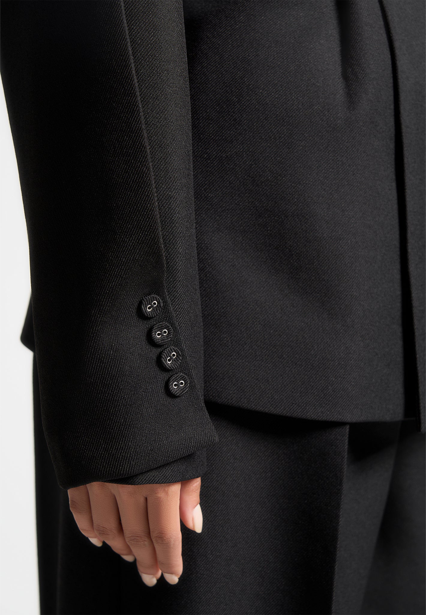 twist-sleeve-tailored-blazer-with-belt-black