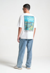 Piece De Resistance - Van Gogh Cotton T-Shirt - White