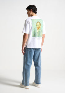 Self Portrait - Van Gogh Cotton T-Shirt - White