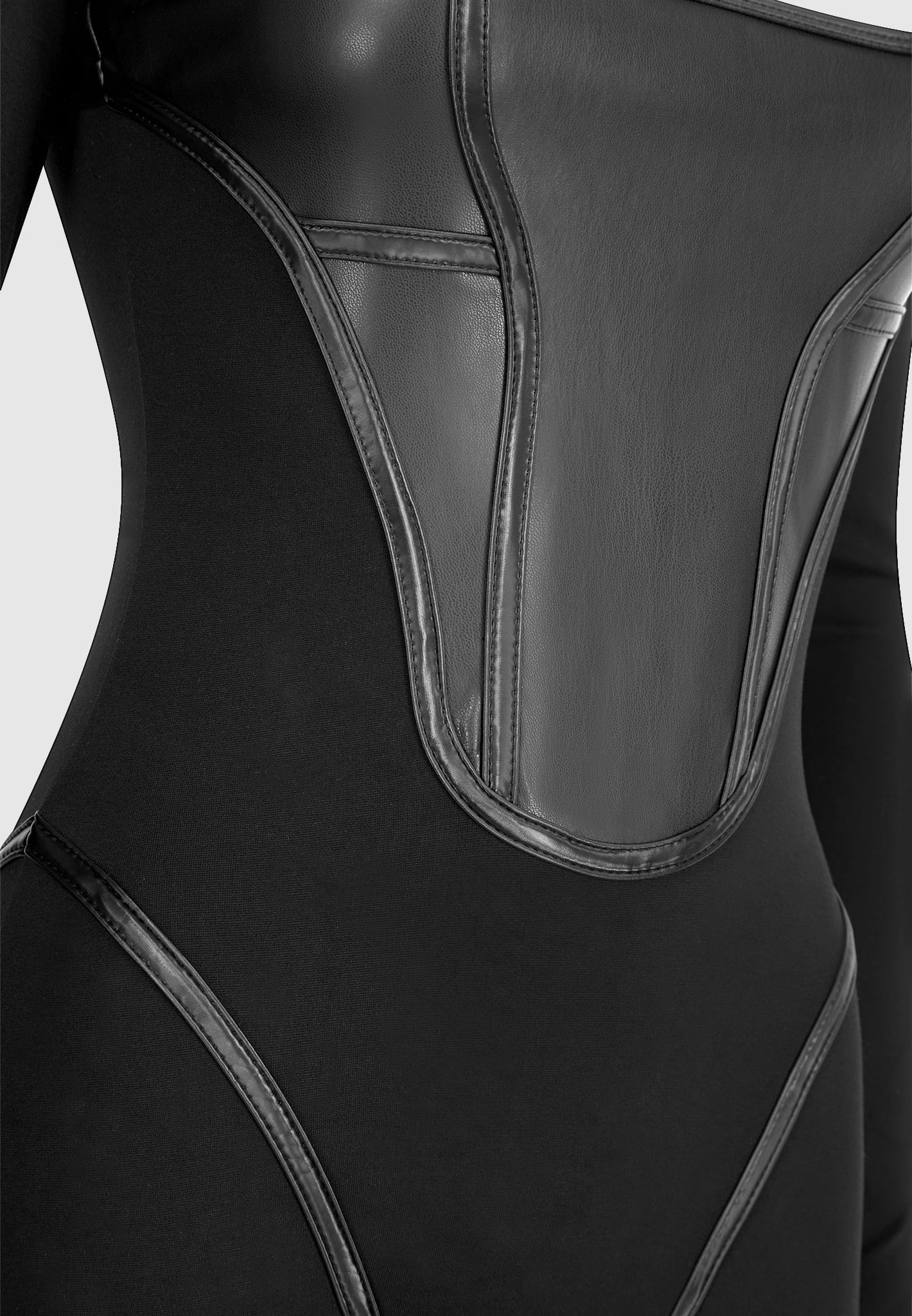 vegan-leather-and-bandage-corset-jumpsuit-black