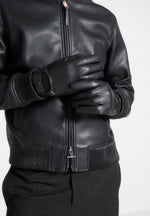 leather-and-ribbed-knit-gloves-black