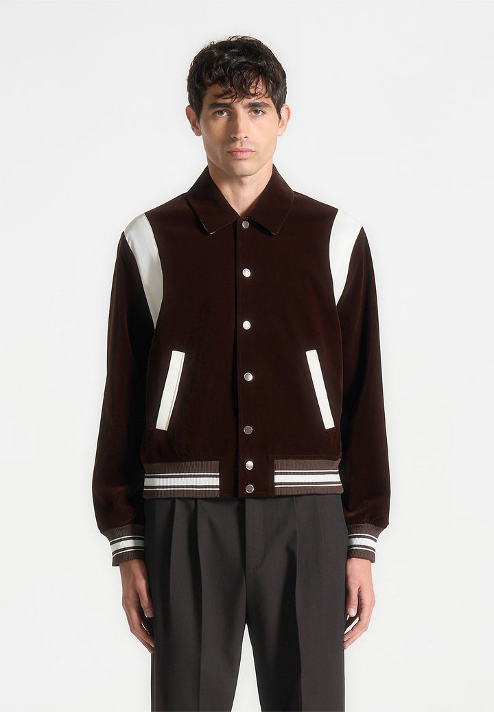 velvet-satin-varsity-jacket-brown