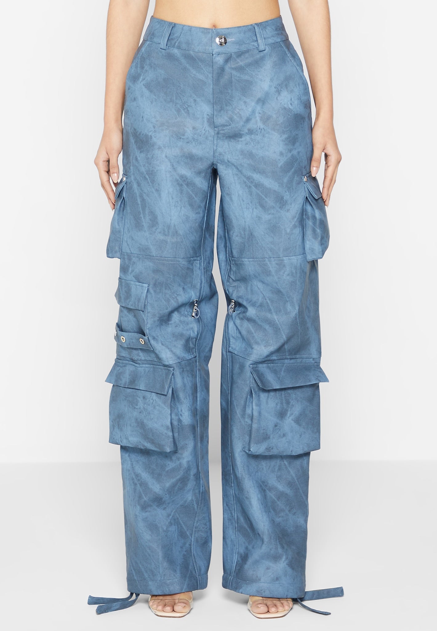 Women's blue Cargo Pants, Cargo Trousers Pants for Women