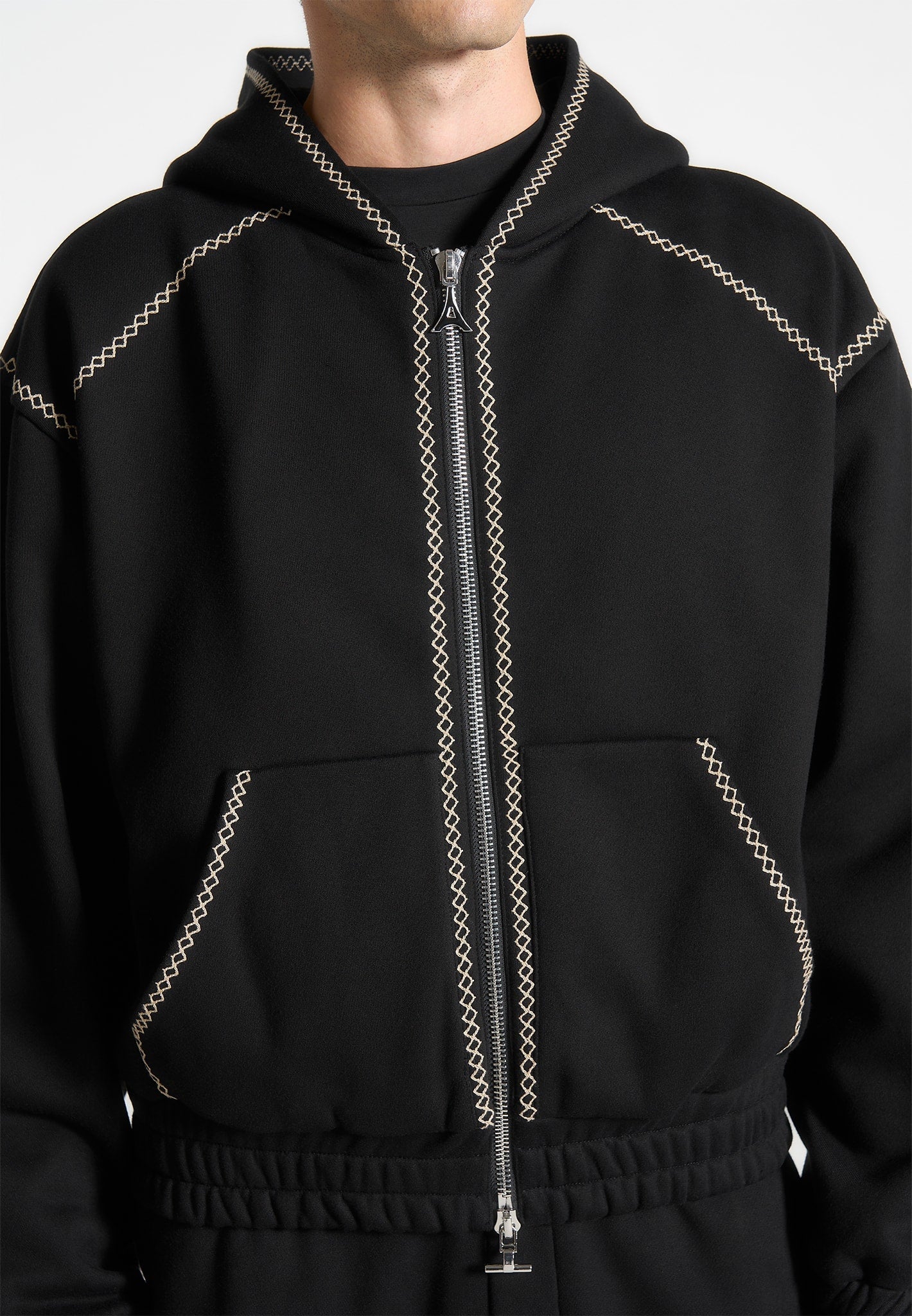 whipstitch-raglan-effect-zip-hoodie-black