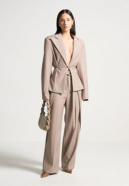 wide-shoulder-tailored-blazer-with-twin-belt-beige